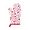 Decakila Cotton Oven Mitts 3 Layer Thickened Oven Gloves Cotton-Linen Thermal Insulation Silicone Oven Mitts Thick for Safe Cooking Baking KMTT055R