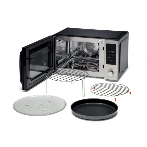 KENWOOD Microwave Oven 30L + Air Fryer + Grill + Convection 1000W 4-in-1 Preset Programs 19 Digital Display 5 Power Levels Defrost Function 95 Minutes Timer  Clock Function MWA30.000BK