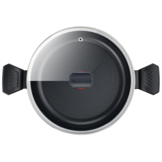 Tefal Easy Cook Stockpot 30 CM Titanium Non Stock Cooking Pot 4.7 L with Lid Suitable for All Heat Sources Except Induction B5546902