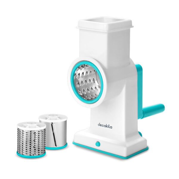 Decakila Manual Grater - SS Blade Easy to Use Safety Design Veggie Chopper Onion Chopper Vegetable Chopper with Container KMTT086W