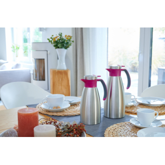 Tefal Carafe Thermos 1L Soft Grip Raspberry Vacuum Flask K3042114