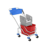 Hunts Chromium Mop and Bucket Trolley CHRTRL1-KB