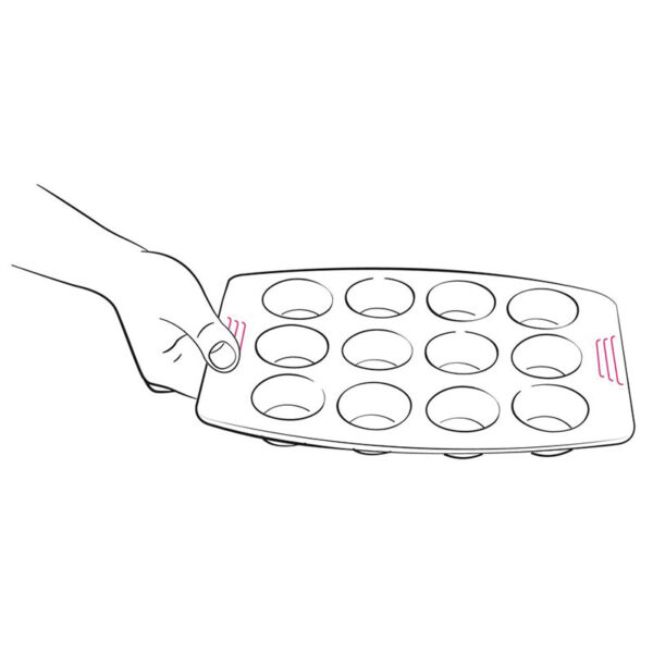 Tefal Easy Grip Baking Mold Cake Pan 12X25 CM Carbon Steel Easy Handling Large Handles Non-Stick Coating Easy Release Easy Cleaning Dark Grey J1625345