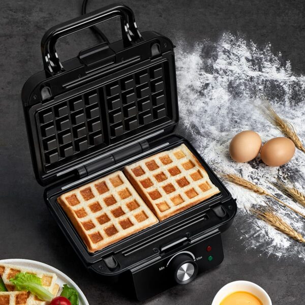Nikai Sandwich Grill &Amp; Waffle Maker 750W 3 Detachable Plate Cool Touch Housing Pilot Light Indicator Cool Touch Housing Ngt323D