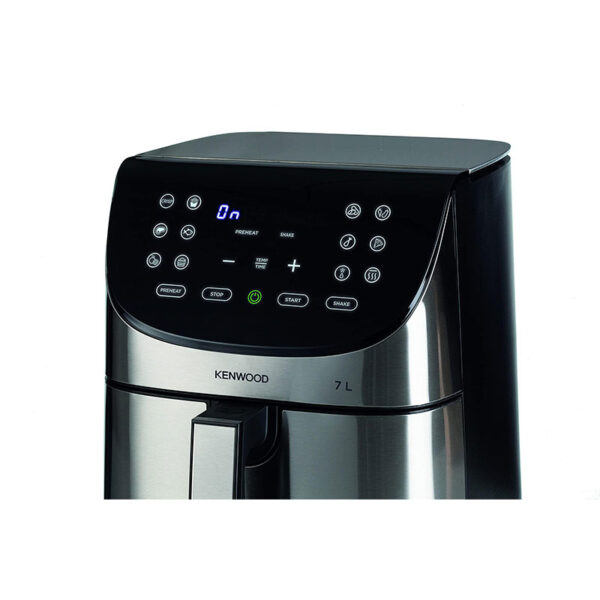 Kenwood Digital Air Fryer XXXL 7L 2.8KG 1800W with Max Crisp Function Recipe Book Rapid Hot Air Circulation for Frying Grilling Broiling Roasting Baking and Toasting HFM80.000SS