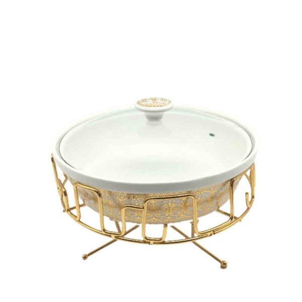 Nadstar Chafing Dish For Buffet Stoves Made Of Ceramic Soup Pot Porcelain Food Serving 236-61