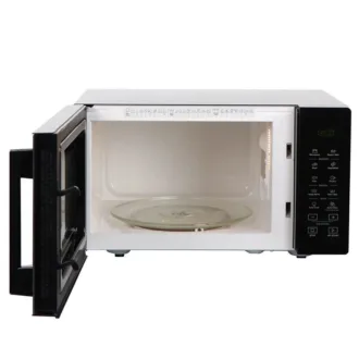 whirlpool Microwave Magic cook Pro Solo 25L LED Digital Microwave With Push Button Door Grill Function 60-Mins Timer 5-Microwave Power Levels & Defrost Function 900W - Black -  (MWP-25GE)