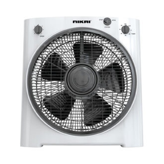 Nikai Box Fan 12" Rotating Grill  With High Performance Copper Motor 5 PP Blade NF755N2