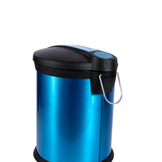 Nadstar Dustbin Pedal Steel 20 Liter Blue B09-20LP Offer Product with Dent