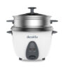 Decakila Rice Cooker 2.8L 700W 10 Cups w/ Automatic Cooking Steamer Tray and Warmer Function| Removable Non-Stick Bowl Measuring Cup and Spatula KEER035W