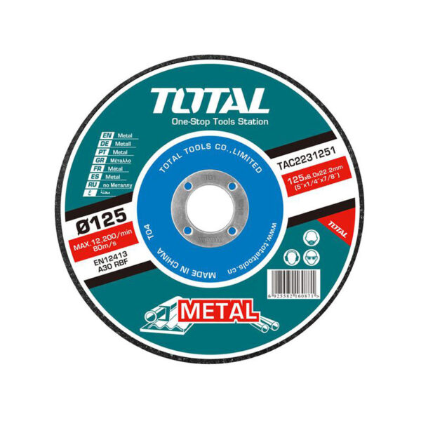 Total Abrasive Grinding Disc 5” For Metal Tac2231251