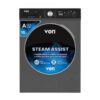Von Front Load Washing Machine 10 KG, Silver Inverter Motor VALW-10FVK