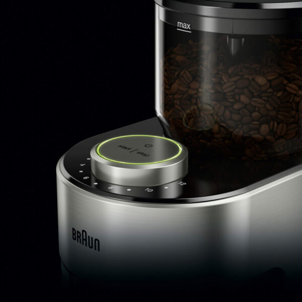 Braun Burr Grinder 500G 250W Stainless Steel Auto OFF 9 Main Grind Settings & 6 intermediate KG701AI-KG7070
