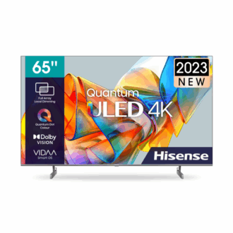 Hisense 65" Smart UHD 4K Quantum ULED TV with Dolby Atmos,  Full Array Local Dimming, Hi-View Engine, HDR10+, VIDAA Voice, Airplay 2, Smooth Motion 65U6K