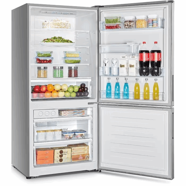 Hisense Refrigerator 463L, Double Door Bottom Freezer, With Water Dispenser, Precise Temperature Control, Multi-Airflow For Constant Temperature, A+ Energy Saving H610Bs-Wd