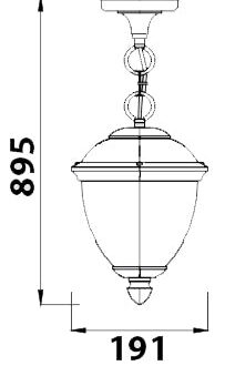 Tronic Outdoor Hanging Lamp
