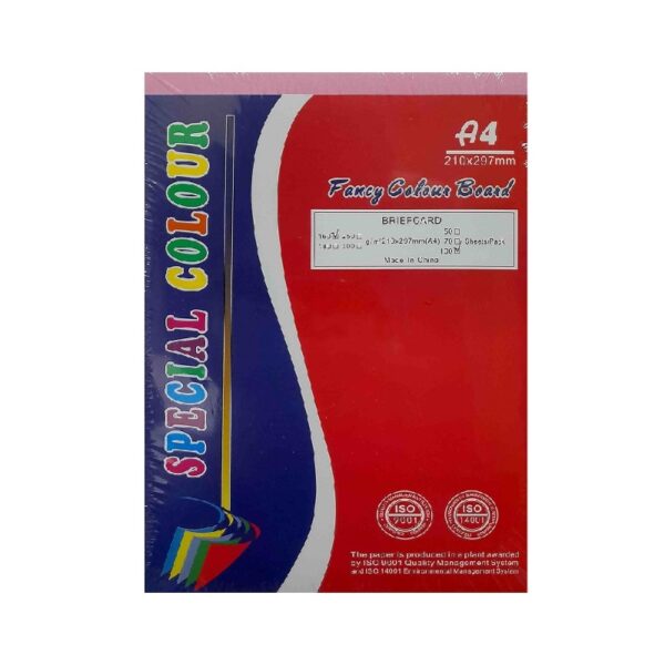 Special Colour Manilla Sheet A4 160Gsm 100 Sheets Pink P06944