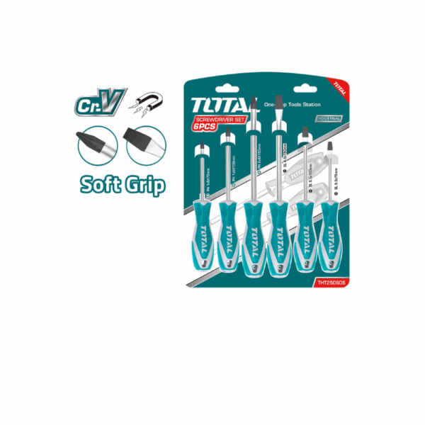 Total Screwdriver Set 6Pcs Tht250606