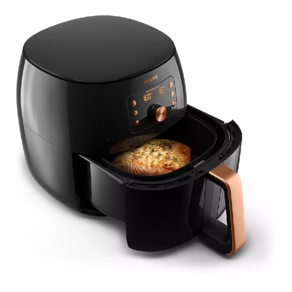 Philips Air Fryer XXL, Automatic Shut Off, Cool Wal Exterior, Temperature Control, Smart Sensing Tecnology, LED Display, Patented Rapid Air Flow Design, Pre Set Cooking Function HD9860