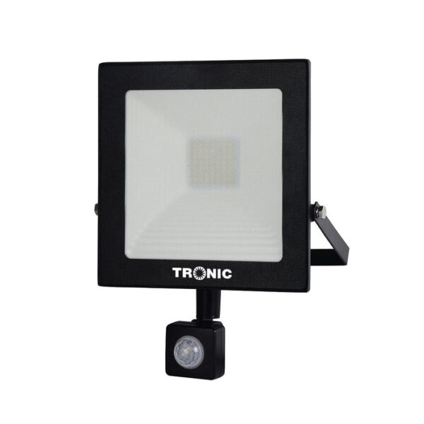 Tronic Black Led Motion Sensor Floodlight 50 Watts