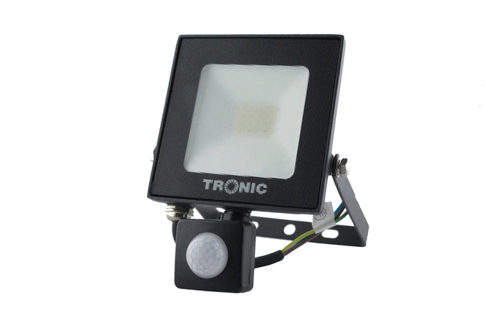Tronic Black Led Motion Sensor Floodlight 20Watts