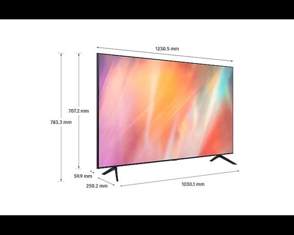 Samsung 55" LED 4K Crystal UHD Smart TV, Crystal Processor 4K, Motion Xcelerator, PurColour, PC on TV, Bezeless Design 55AU7000