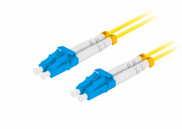 Fiber Optic Patch Cord LC/UPC-LC/UPC Single Mode Duplex 2 Meters G657A1-LSZH