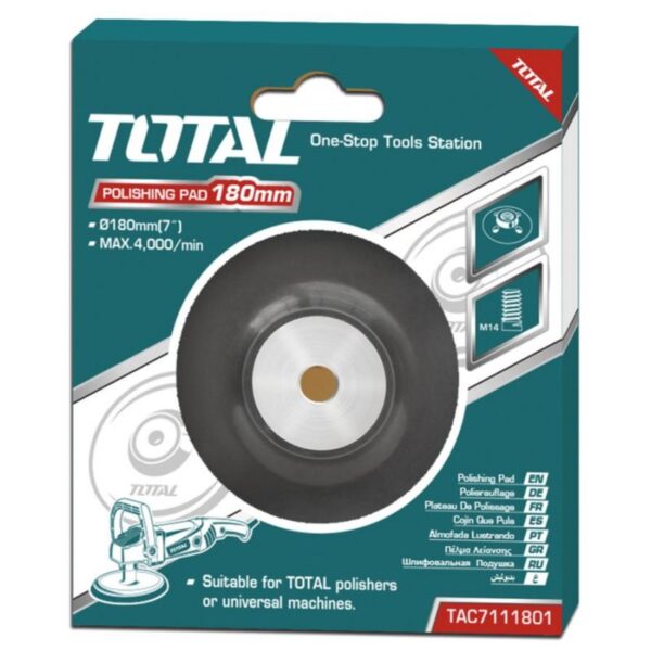 Total Disc Polishing Pad With Flange 180Mm Tac7111801