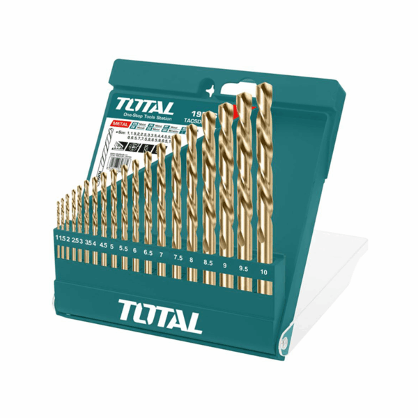 Total Hss Twisted  Drill Bit Set 19Pcs Tacsd0195