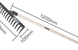 Total Garden Rake Gravel with Handle THTHW0204