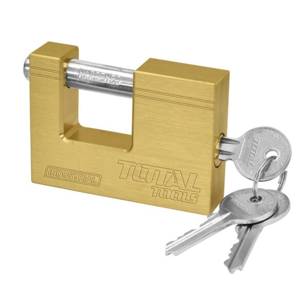 Total Brass Block Padlock 80Mm Heavy Duty Tlk32803