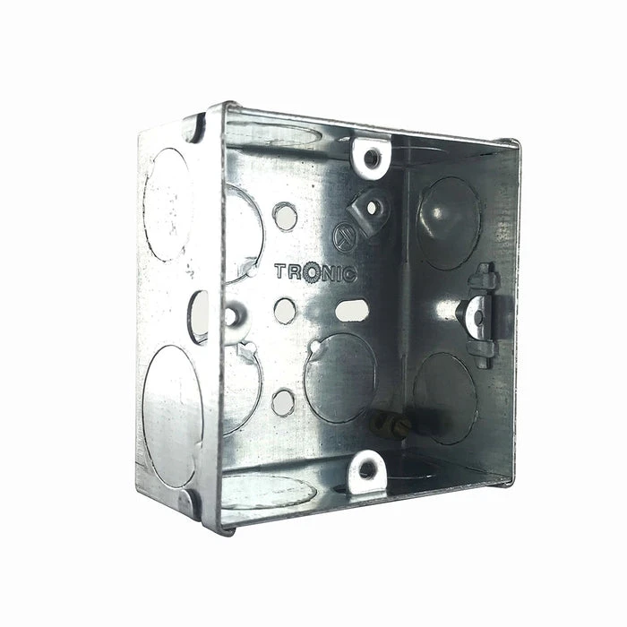 Tronic Single Galvanised Iron Switch Box 2 Tronic Single Galvanised Iron Switch Box