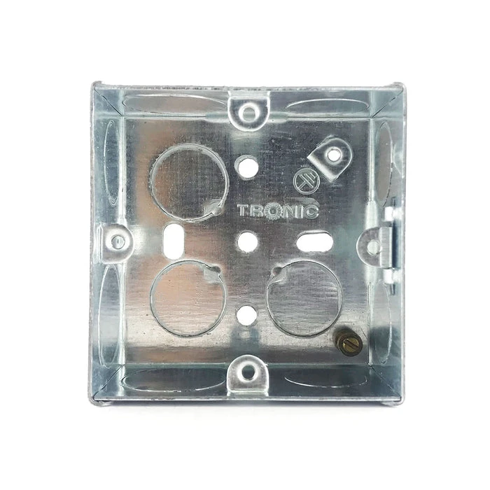 Tronic Single Galvanised Iron Switch Box 1 Tronic Single Galvanised Iron Switch Box