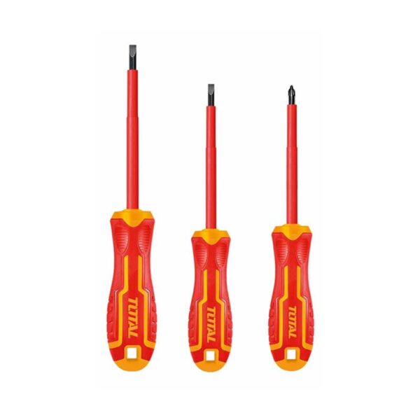 Total Screw Driver 3Pcs Set Insulated Thtis036