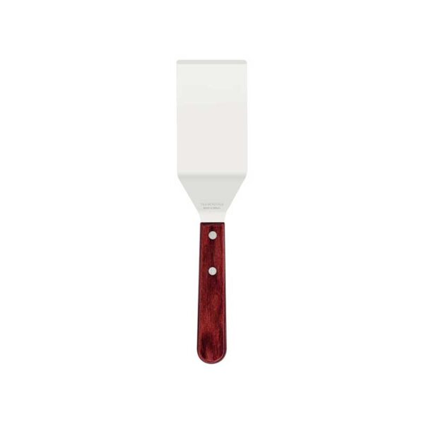 Tramontina Frying Spatula 4" Stainless Steel Blade, Red Polywood Treated Wood Handle 21165/174