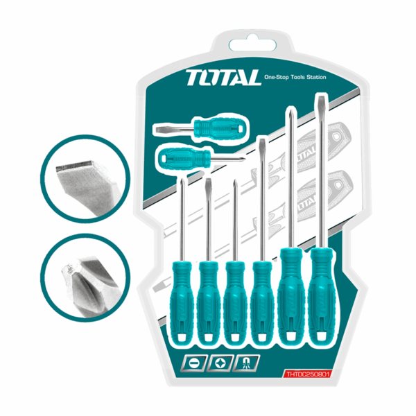 Total Screw Driver 8Pcs Set Thtdc250801