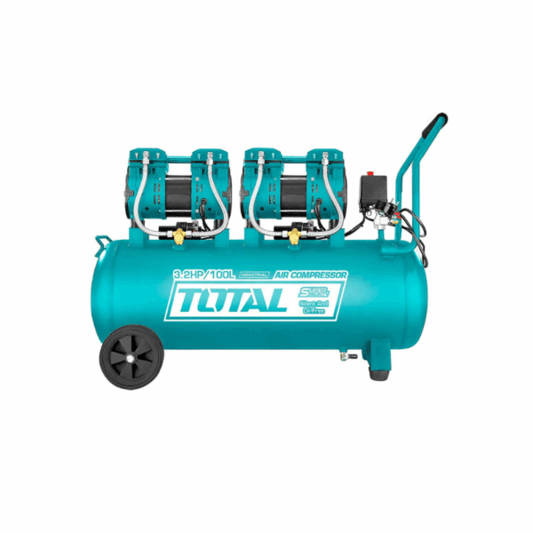Total Air Compressor Oiless System, 2 Copper Wire Motor 100L 2.4Kw 1200W Tcs2241008-8