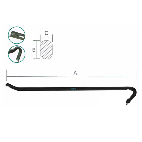 Total Claw/Wrecking Bar 36” Tht431362