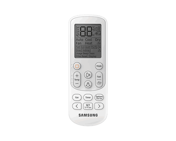 Samsung Wall Split Windfree Air Conditioner 24000Btu, Inverter, Triple Protector, Windfree, Led Display With Piping Kit Ar24Bvhcmwk/Af