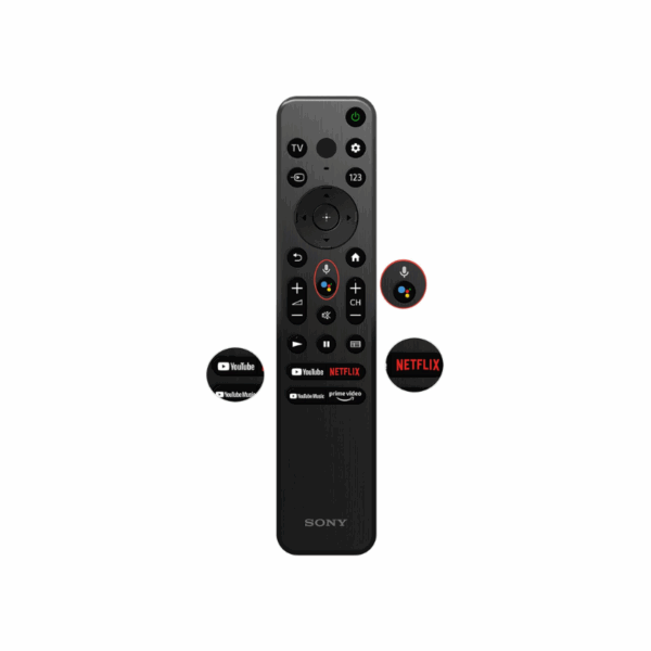 Sony Bravia 65" LED 4K Ultra HD Smart Google TV with 4K X1 HDR, Motion Flow XR, TRILUMINOS PRO Display, Chromecast, Bass Reflex Speaker Black KD-65X80K