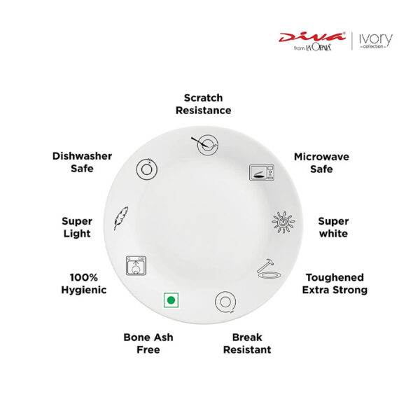 La Opala Dinner Set Royal Iris Classique 20 Pieces Lr020