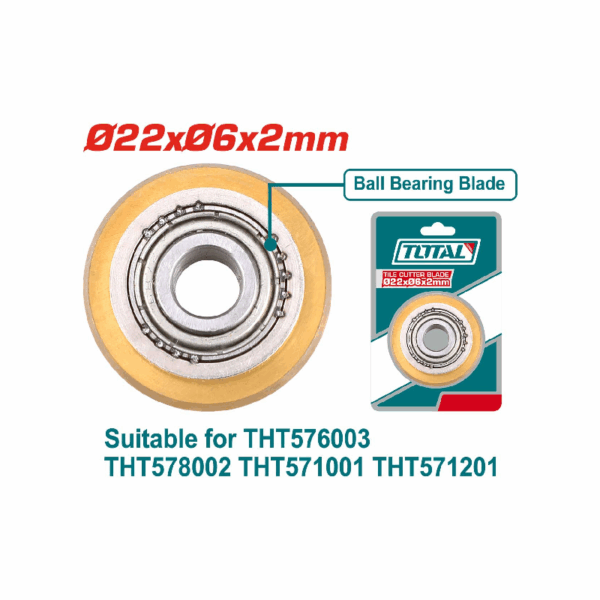 Total Tile Cutter Blade Ø22Xø6X2Mm Tungsten Carbide Material Tht576003B