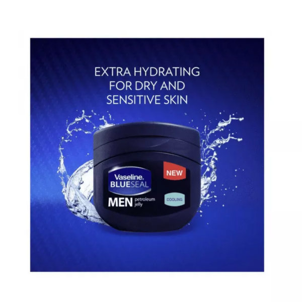 Vaseline Petroleum Jelly Men Cooling 240Ml, Cooling Sensation, Intense Moisture 68911602 (Pack Of 3)