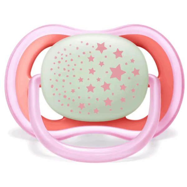 Philips Avent Soother Night Time 2'S 6-18M + Pacifier 376/20