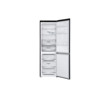 LG Refrigerator 374L Bottom Freezer with Inverter Linear Compressor Matte Black GCB459NQDZ