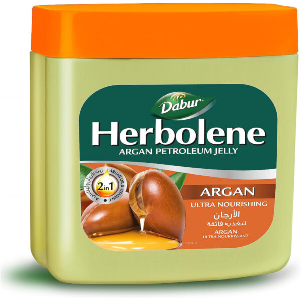 Dabur Herbolene Petroleum Jelly Enriched With Argan And Vitamin E Helps In Glowing Skin 225Ml (Pack Of 3)