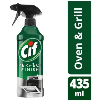 Cif Perfect Finish Oven & Grill Cleaner Spray, 100% Tough Grease Removal, Suitable for Chimney, Gas Stove 435ml CIFSOG