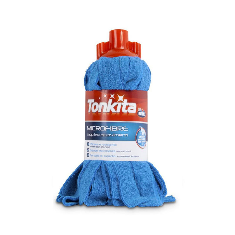 Tonkita Microfiber Antibacterial Mop, Mop With Ultra-Cleaning And Absorbent Microfibers, Suitable For All Types Of Floors Tk020 Set Of 2