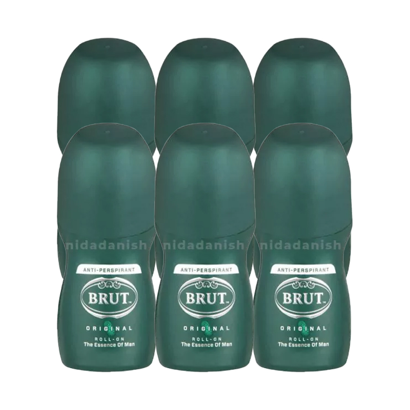 Brut Roll On 50ml Antiperspirant Musk Pack of 6