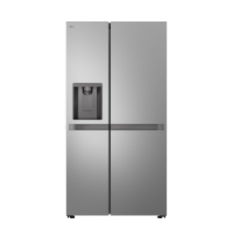 LG Refrigerator 641L Side by Side Door with Linear Cooling, Smart Inverter Compressor, ThinQ, Prime Silver GC-L257KLKW